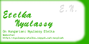 etelka nyulassy business card
